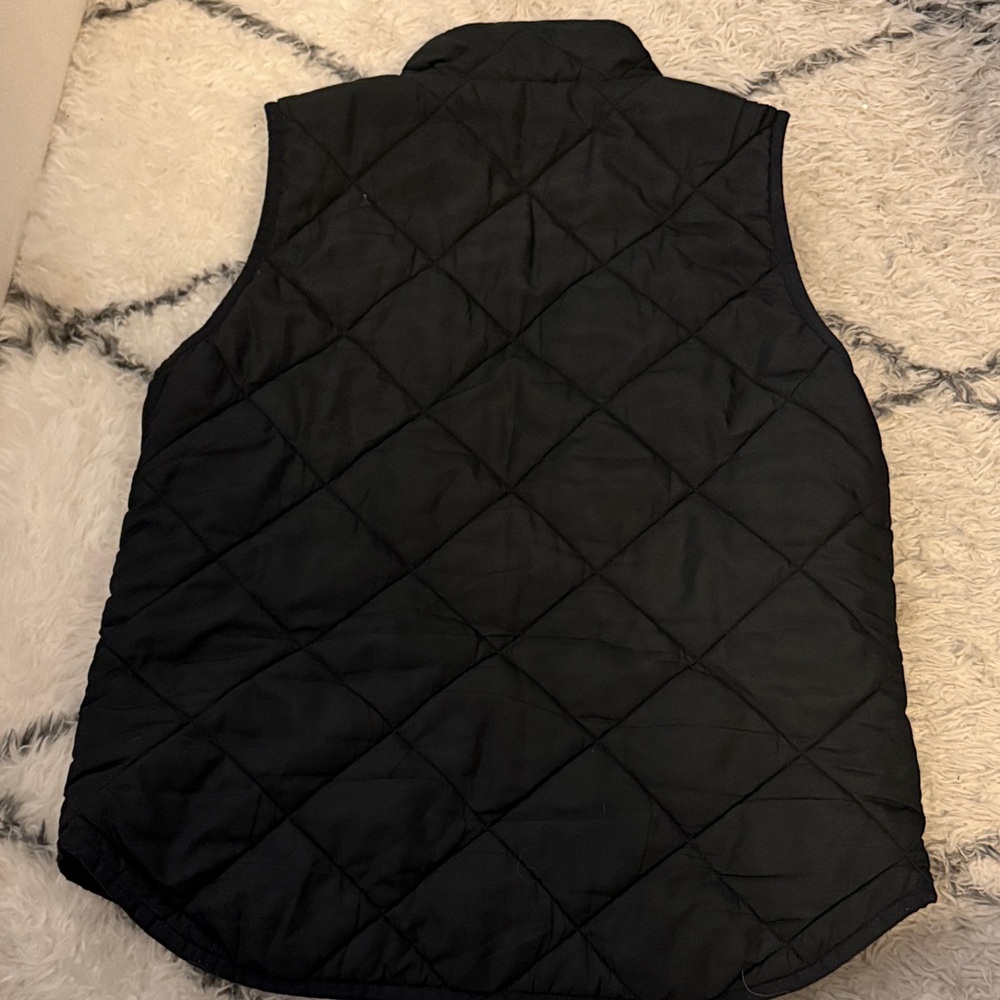 J. Crew Black Quilted Vest - Picture 3 of 3